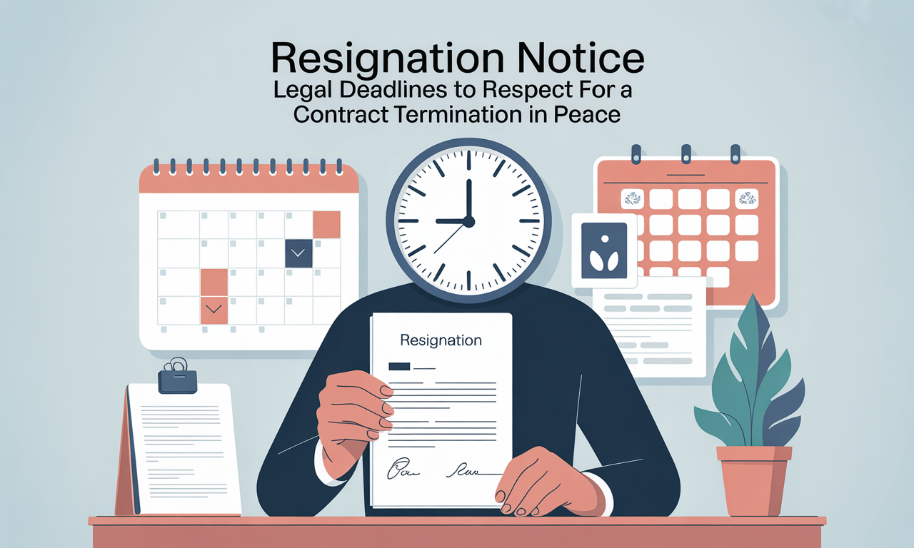 découvrez les délais légaux à respecter pour la démission avec préavis. informez-vous sur les étapes essentielles pour rompre votre contrat en toute sérénité.