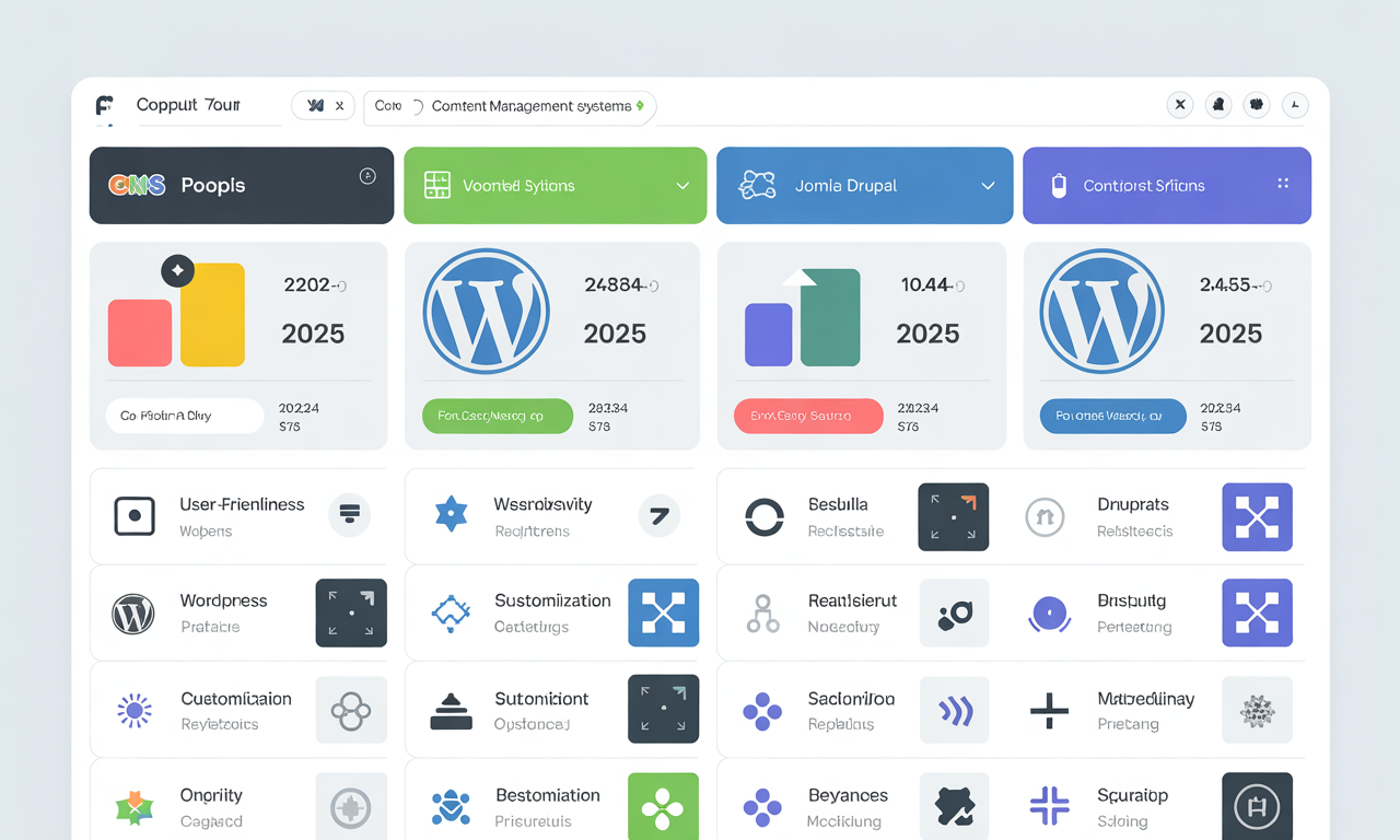 découvrez notre tableau comparatif des cms 2025 et trouvez la plateforme idéale pour votre site web. comparez les fonctionnalités, prix et avantages afin de choisir le meilleur cms selon vos besoins.